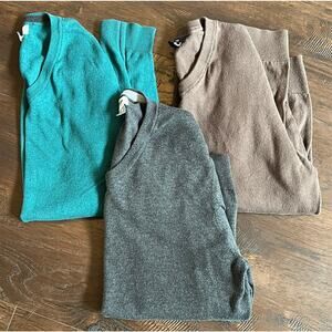 Men's Lot Gap Old Navy V-Neck Sweaters XL Green Gray Brown